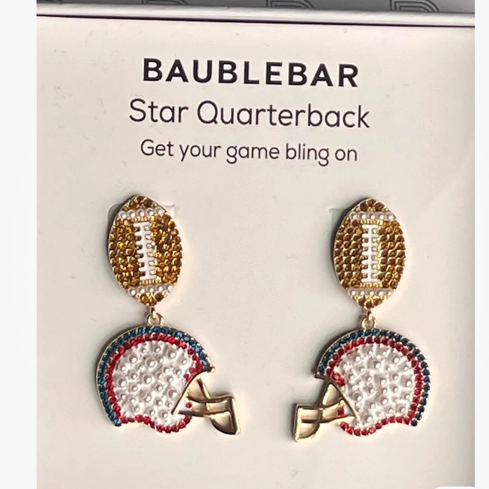 Baublebar Football 🏈 & Football Helmet Dangling Earrings